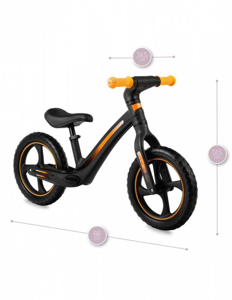 Bicicleta Fără Pedale Momi Mizo Black 12" - imagine 5