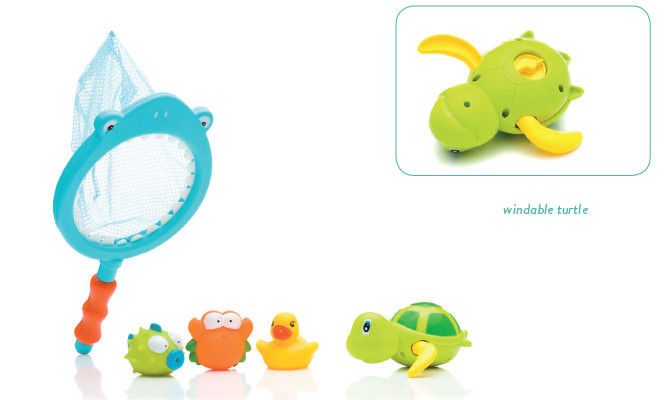 Set 4 Jucării Baie Inotătoare Fillikid
