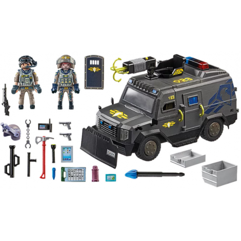 Playmobil Vehicul Echipa SWAT - Acțiune la Cote Maxime - imagine 8