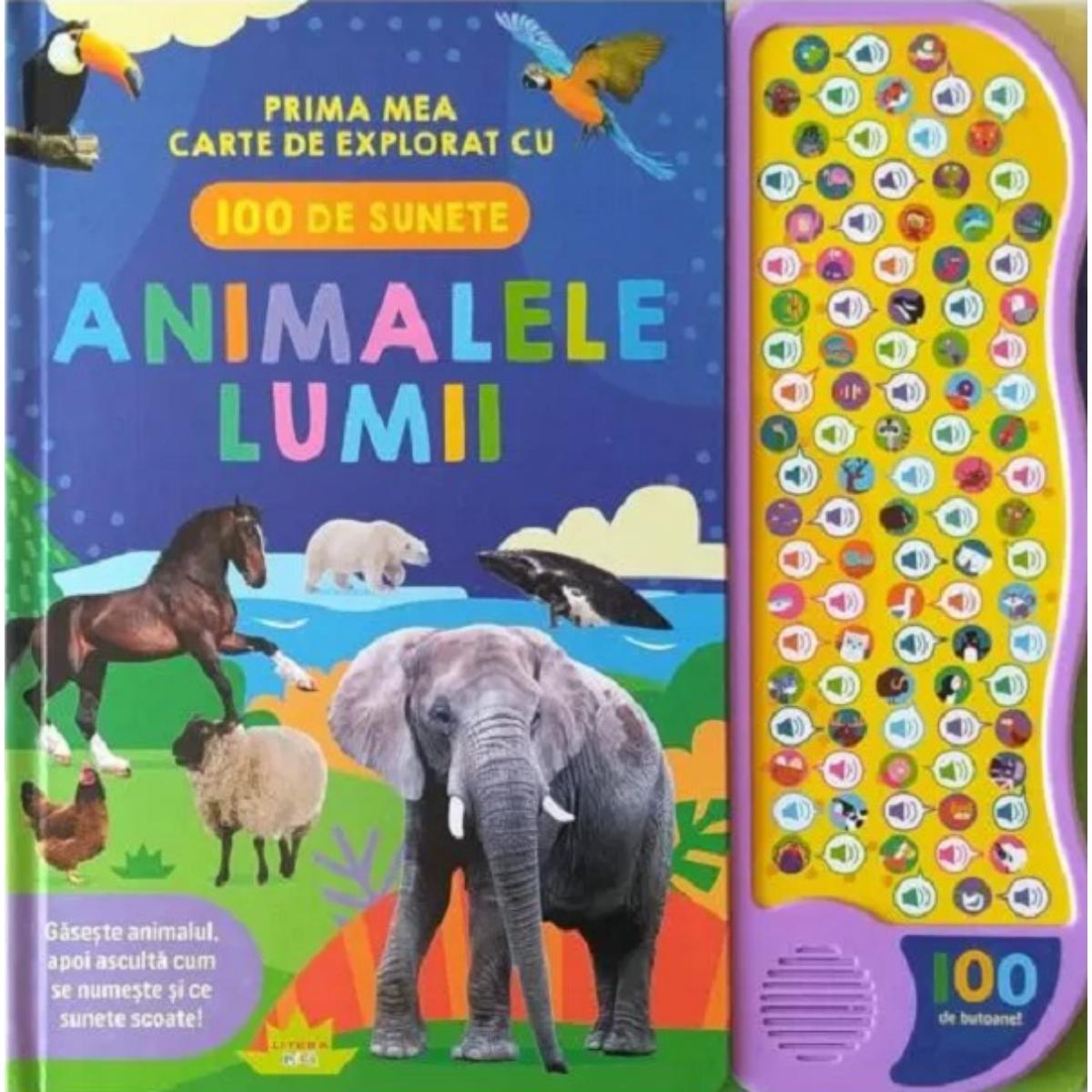 Animalele lumii Litera - Carte cu 100 sunete