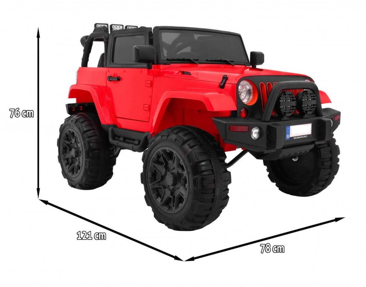 Masinuta Electrica SUV ALL TERRAIN Rosu - Autokids - imagine 2