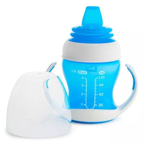Cana Munchkin Gentle, 118 ml, Albastra, 4L+