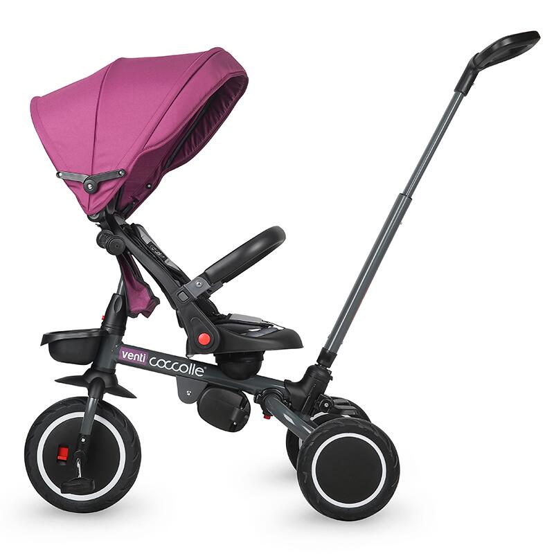 Tricicleta Coccolle Venti Magenta, 360°, 10 luni+ - imagine 3