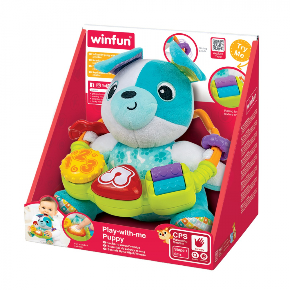 WINFUN Catelus Interactiv Jucarie Bebelusi