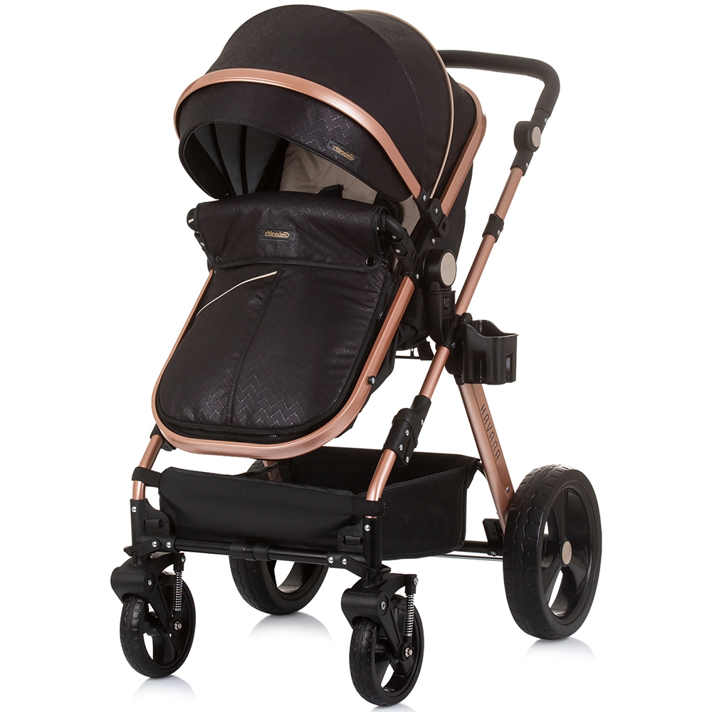 Carucior Chipolino Havana 2 in 1 Obsidian Gold - imagine 5