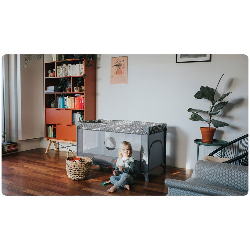 Patut Pliant Lionelo Stefi, 2 Niveluri, Roz - imagine 5