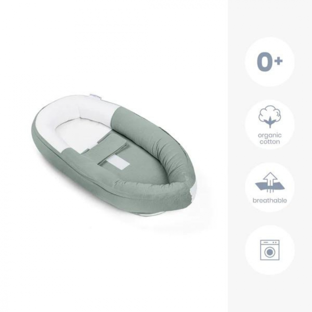 Baby Nest Doomoo Cocoon Green, Bumbac Organic