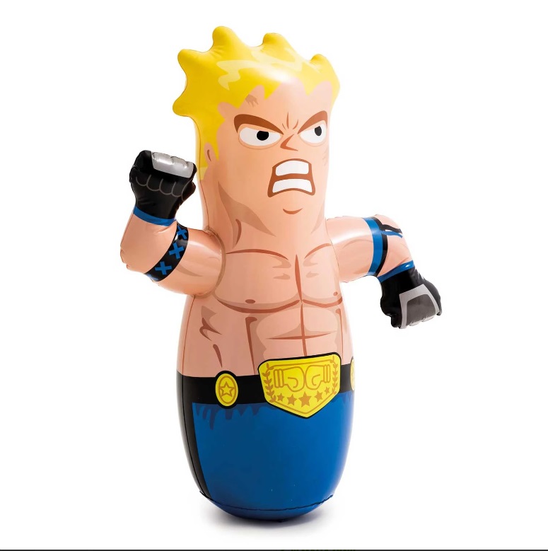 Sac box gonflabil Intex 94x74 cm, model Boxer Albastru - imagine 3