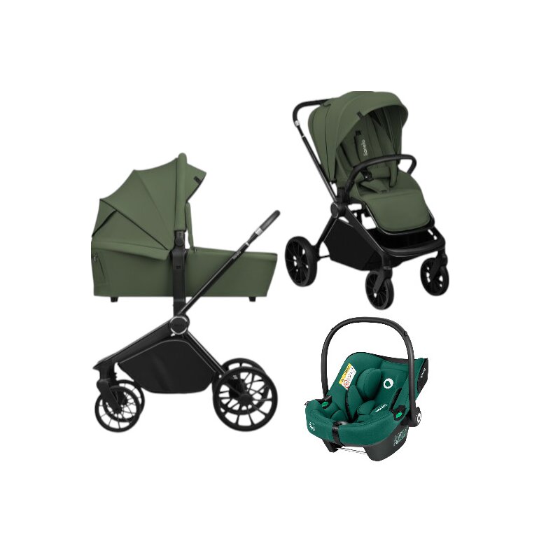 Lionelo Mika Plus 3in1 Carucior Verde ADAC