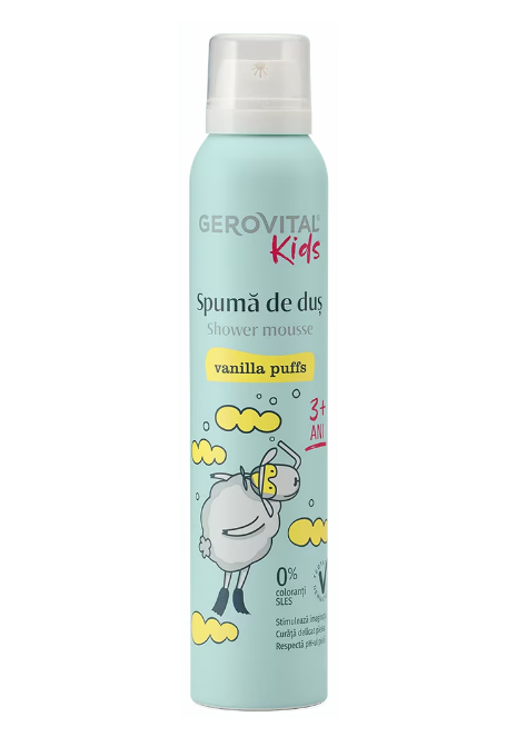 Spuma de dus Gerovital Kids Vanilla Puffs 200 ml