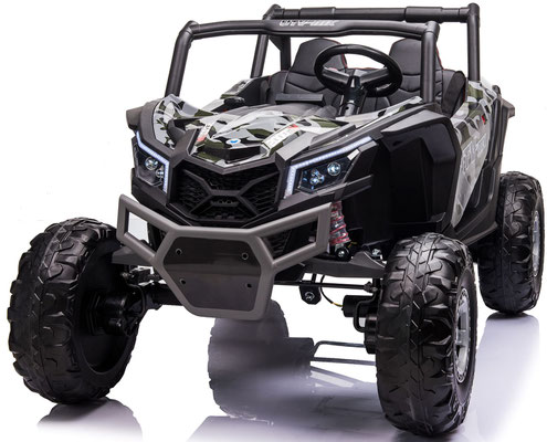 Leantoys Masinuta Buggy Army 4x4 24V - imagine 4