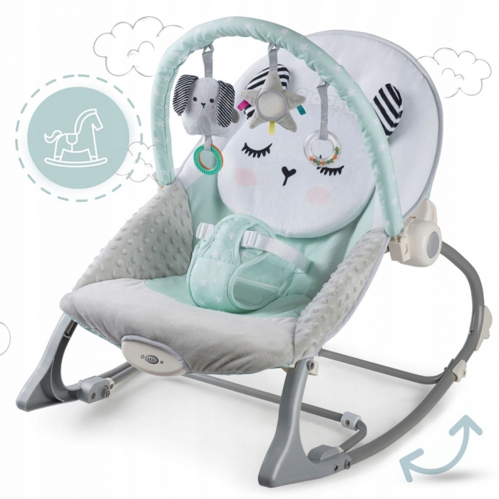 Balansoar Panda Ricokids cu vibrații și jucării