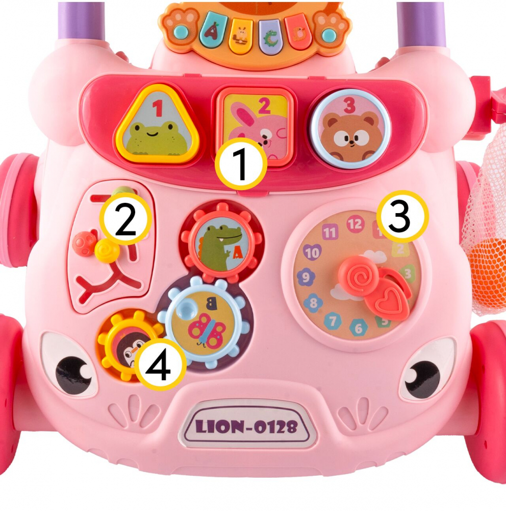 Antepremergator Malplay educativ Lion Pink - imagine 10