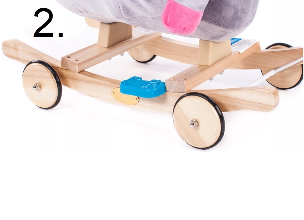 Balansoar Doris 2in1 Elefantel Roz - Confort și Siguranță - imagine 2