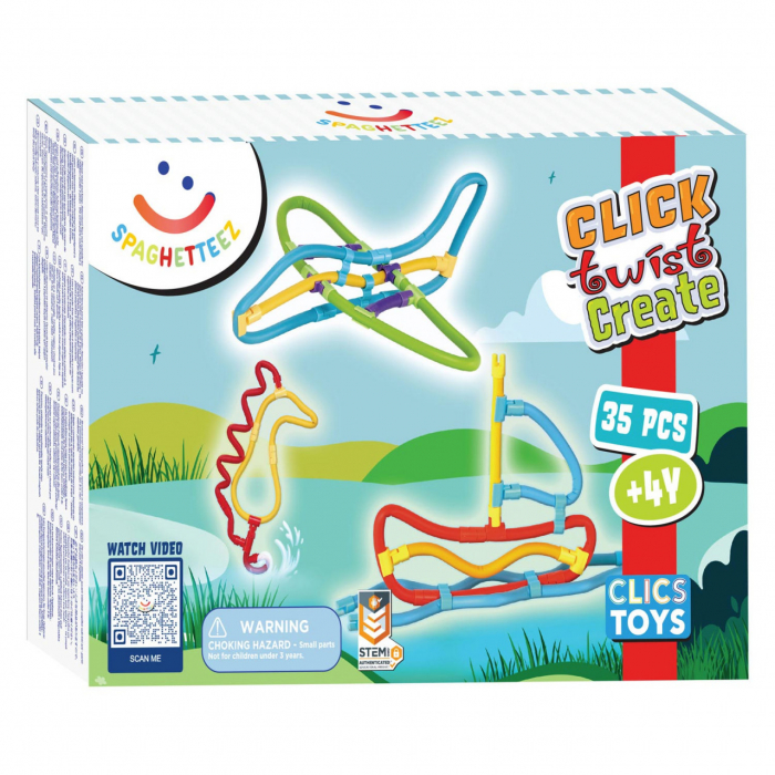 Set Magnet Spaghetteez 35 piese Clicstoys