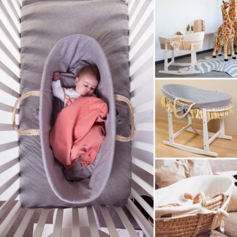 Cos Bebe Childhome Moise cu Saltea și Husă Jerse - imagine 3