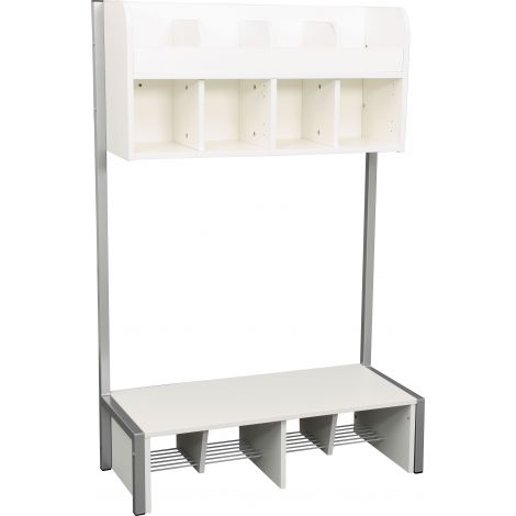 Vestiar Quadro Mic 4 Compartimente Alb | Moje Bambino