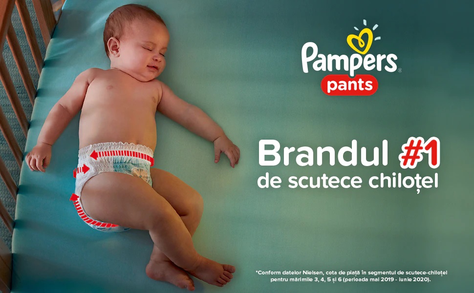 Scutece Pampers Pants M3, 128 buc | Ușor de Folosit - imagine 5