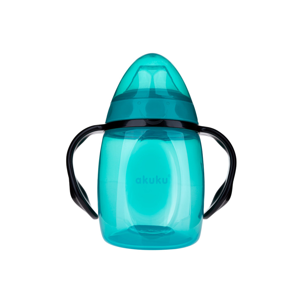 Cana Akuku 280ml cu Cioc Turcoaz, Manere Ergonomice