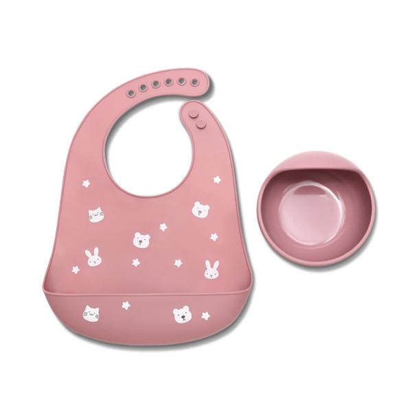 Set Hranire Lorelli Silicon | Bol Vacuum + Baveta - imagine 3