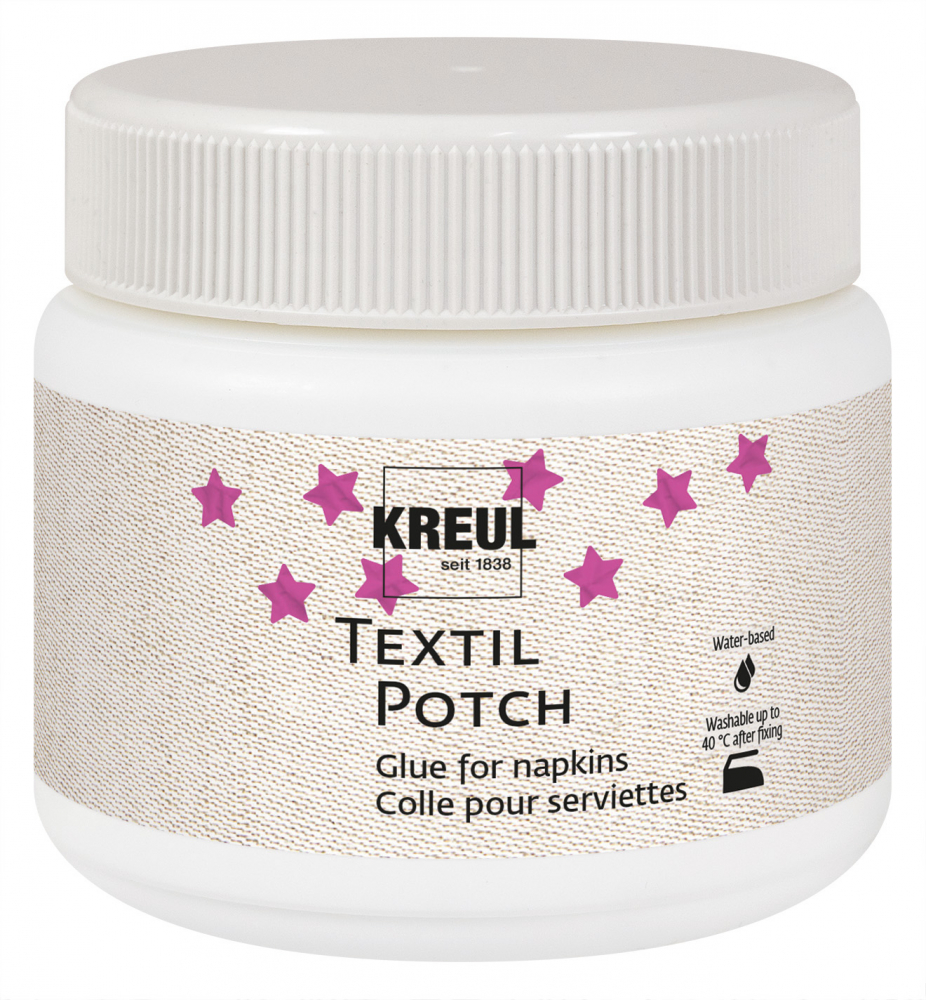 Adeziv & Lac KREUL Potch pentru Decupaj Textil, 150 ml