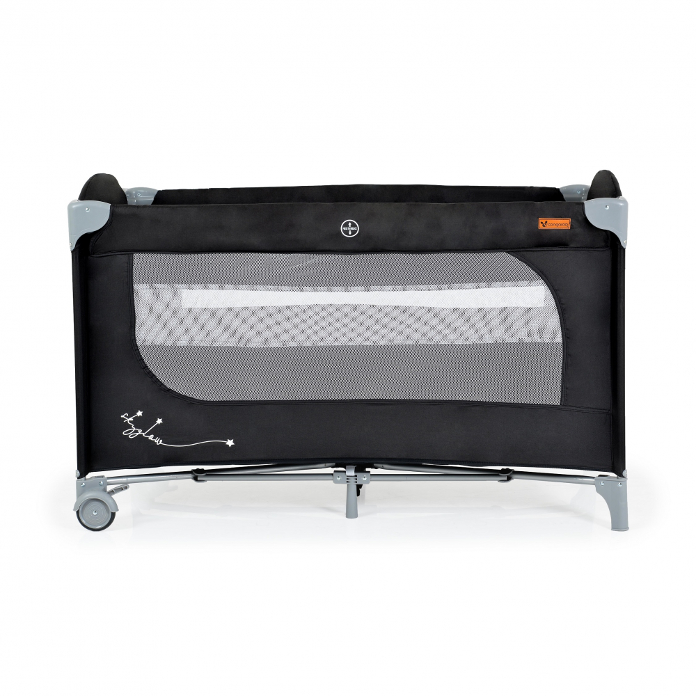 Pătuț Cangaroo SkyGlow Black 2in1 Pliabil - imagine 4