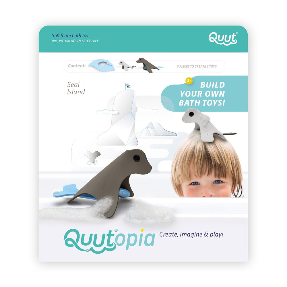 Jucărie baie Insula Focilor Quut Toys - Creativ - imagine 6