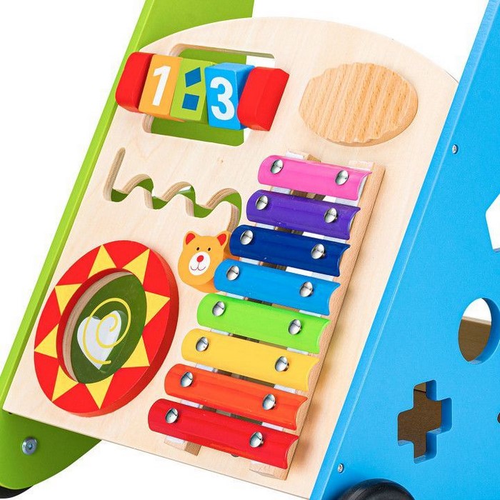 Antemergător Educational Ecotoys cu Tămbal și Blocuri - imagine 3