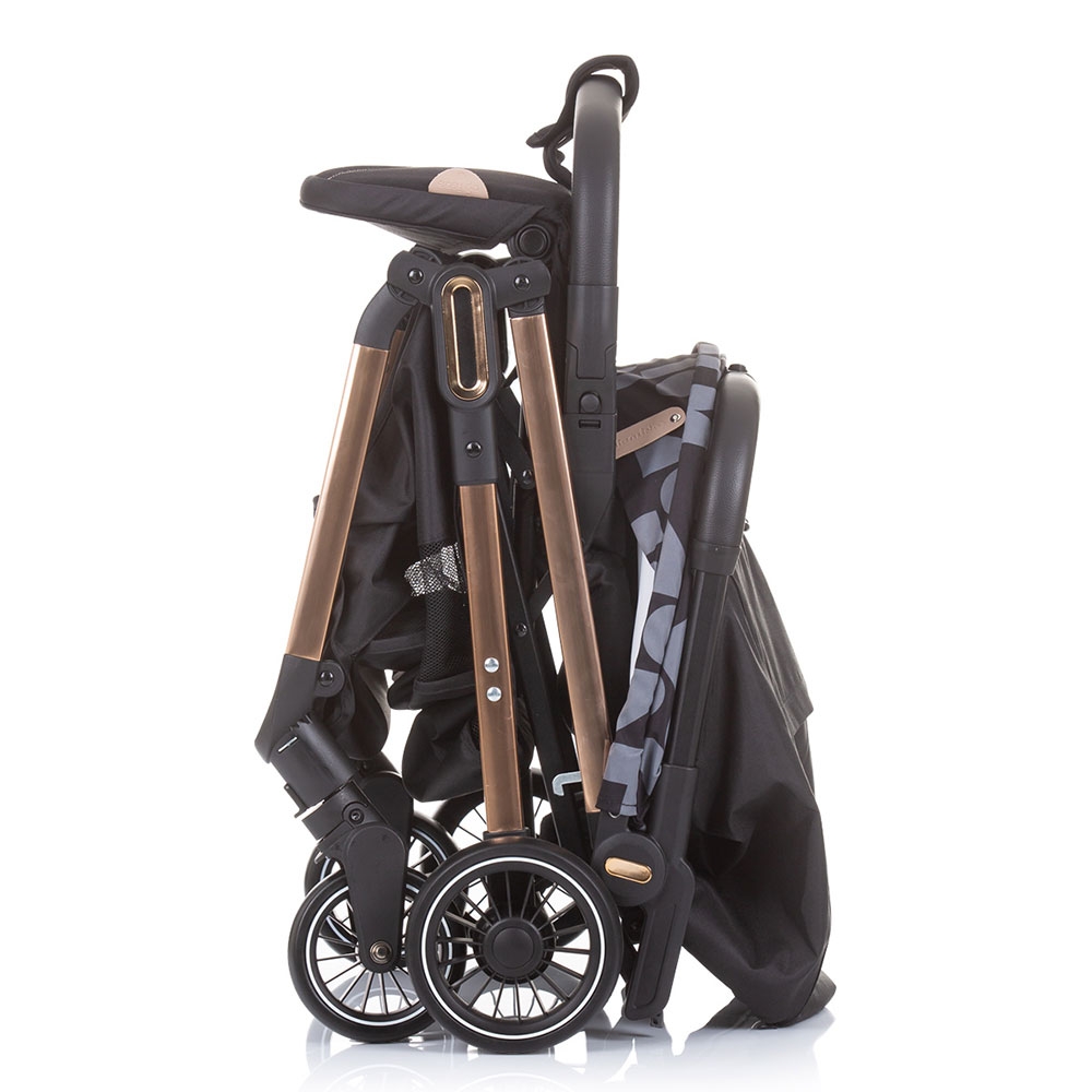 Carucior Sport Chipolino Easy Go Ebony, Pliabil Compact - imagine 4