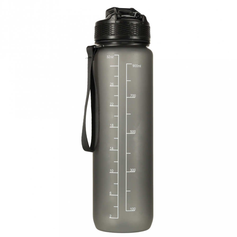 Sticlă Apă Sport Ikonka 1L, Gradată, Black - imagine 5