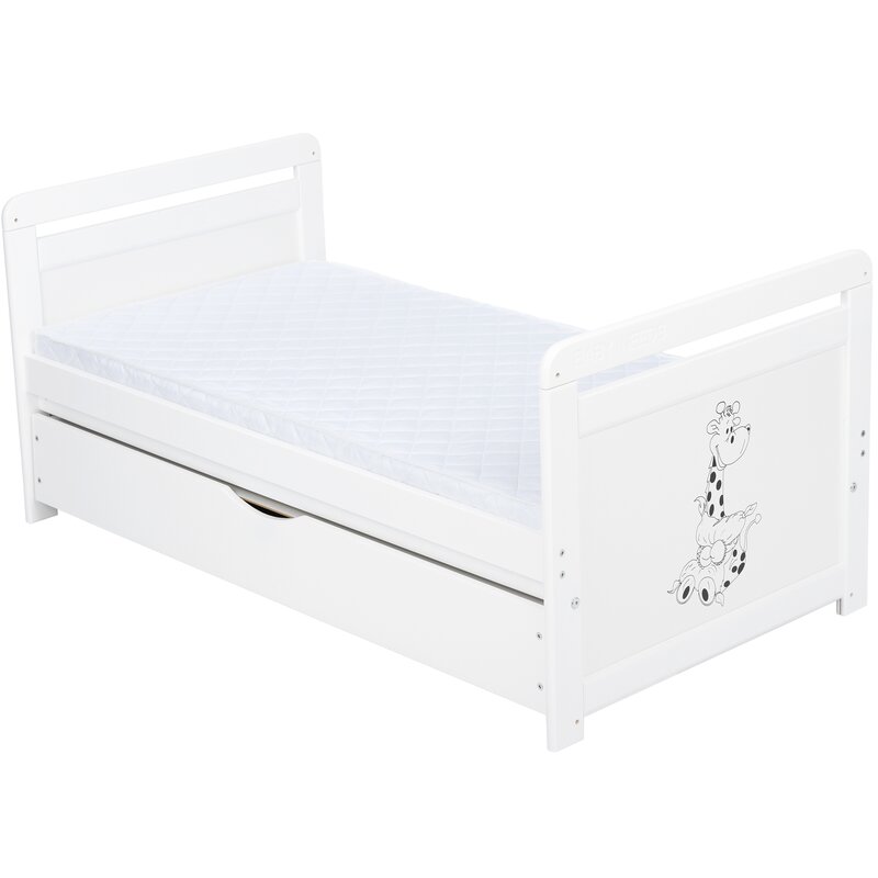 Patut Babyneeds Nadia II Girafa 120x60 cu Sertar
