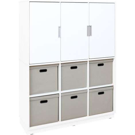 Set mobilier gradinita Quadro 96 Alb Moje Bambino