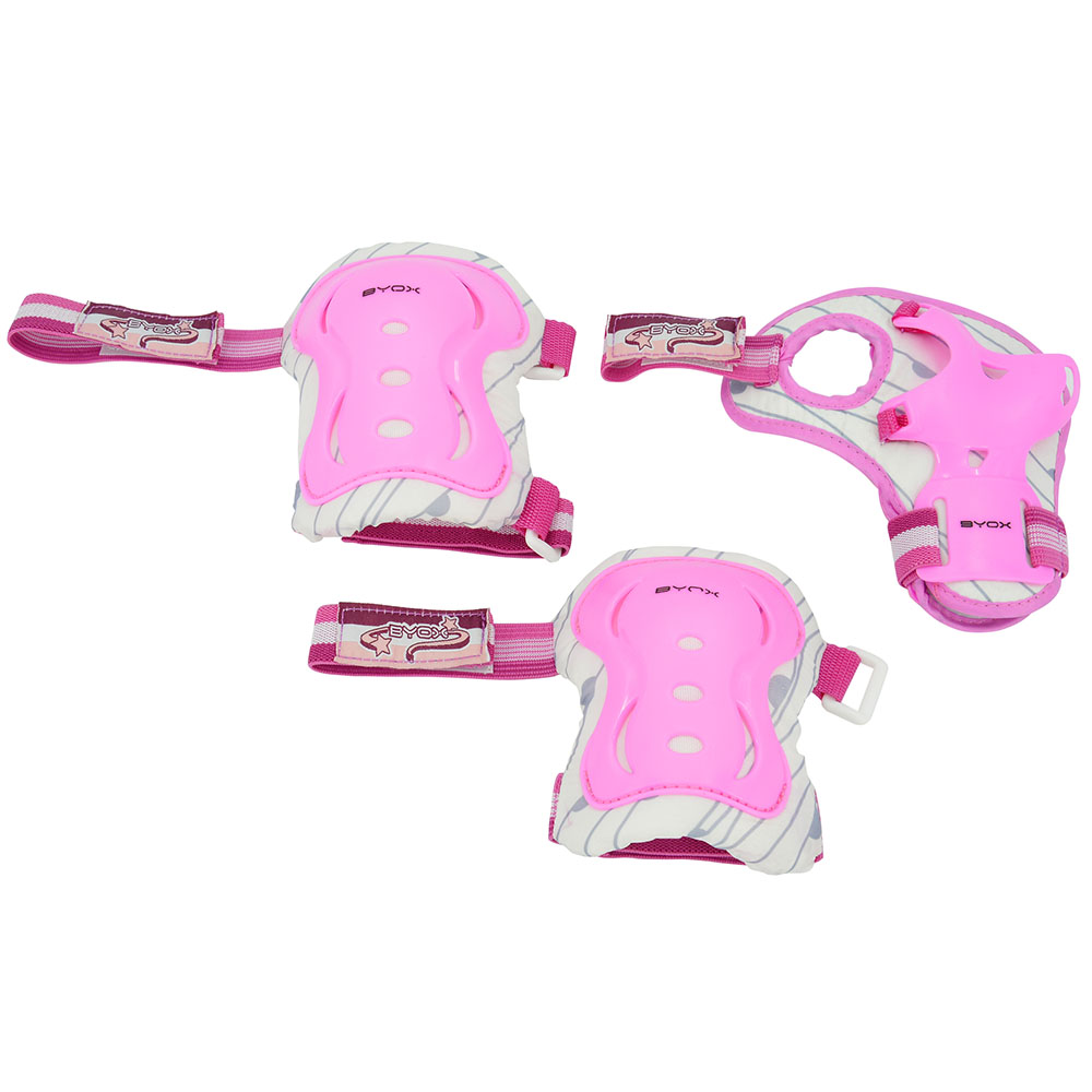 Set Protectii Byox Amar 2 Pink M - Siguranță Stilată