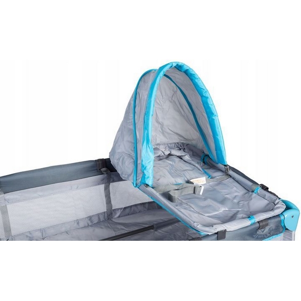 Patut pliabil Ecotoys Gri, cu Leganare - imagine 4