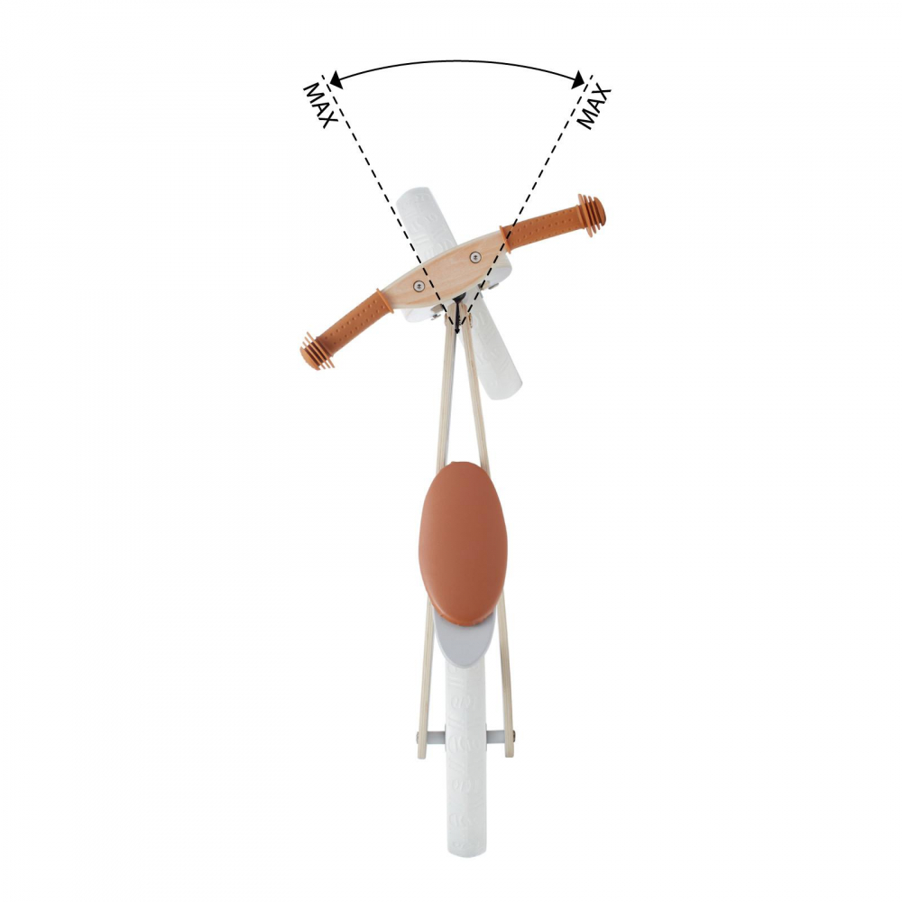 Kinderkraft Runner Coral - Bicicletă Echilibru Lemn - imagine 3