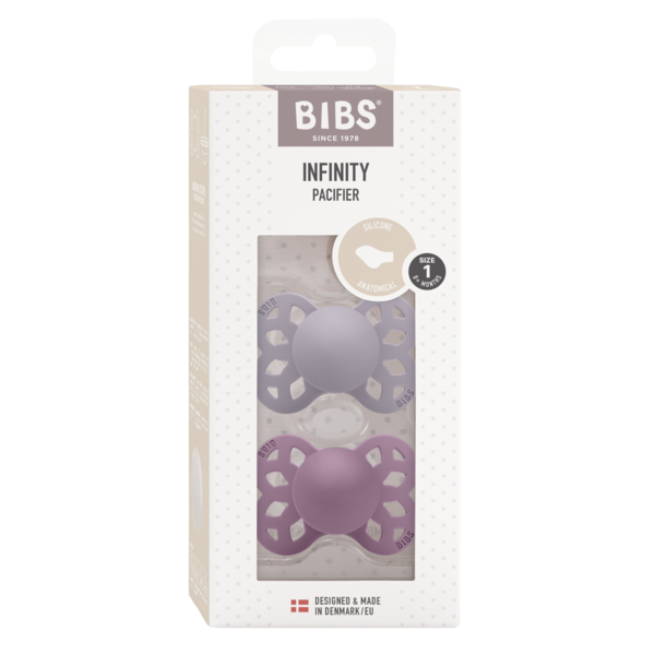Set 2 Suzete Bibs Infinity Silicon Anatomice