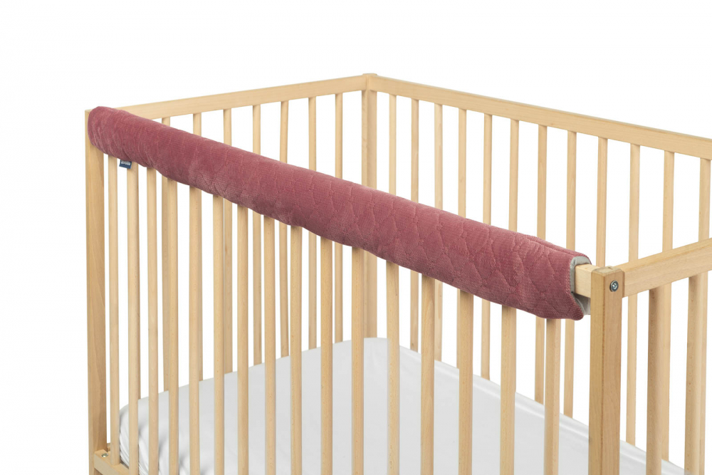 Sensillo Protecție Velur Pat 116cm Pink - imagine 6
