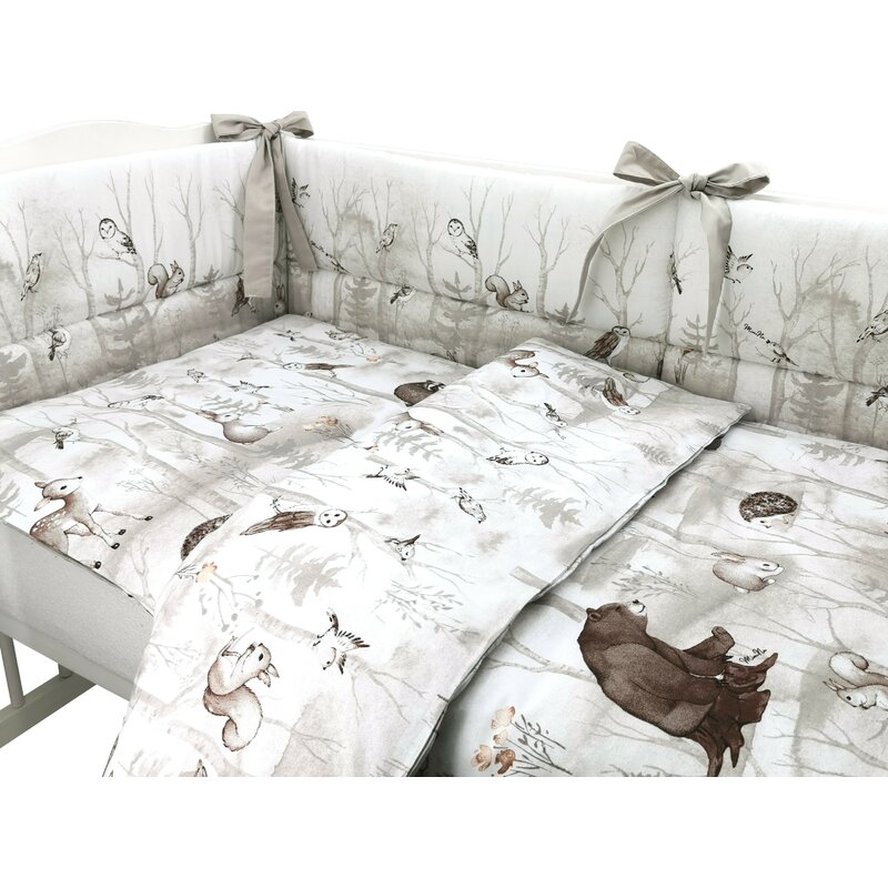 Lenjerie MimiNu Woodland 3 piese 120x60cm - imagine 5