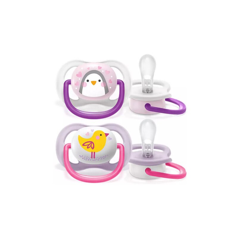 Suzete Philips Avent Ultra Air 2 buc Roz/Mov