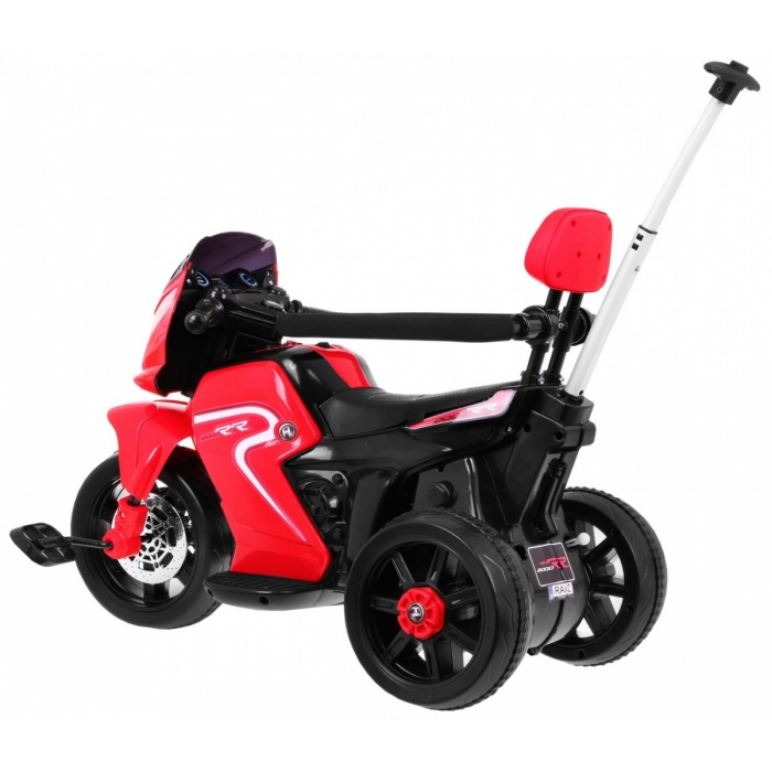 Motocicleta Electrica Ramiz Rosu 20W cu Maner - imagine 3