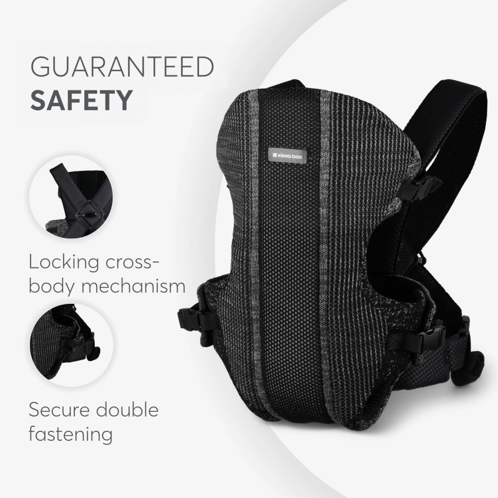 Marsupiu Ergonomic KikkaBoo Gwen Fly Roz | 3 Pozitii - imagine 6