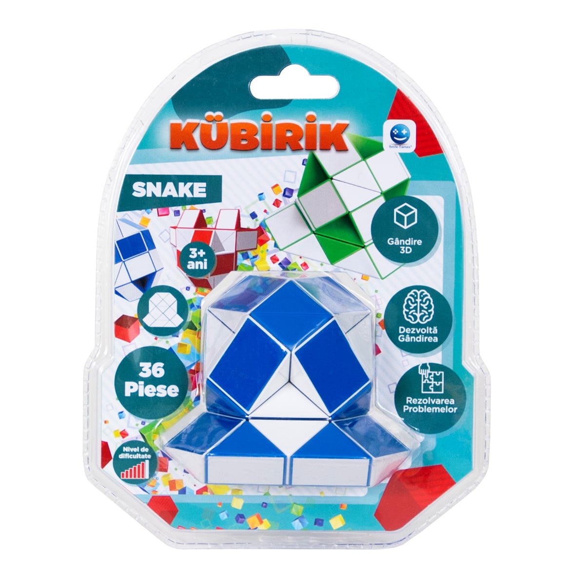 Cub Inteligent Sarpe 36 piese Smile Games