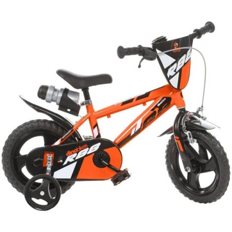 Dino Bikes 12" Portocaliu - Prima Bicicletă Sigură
