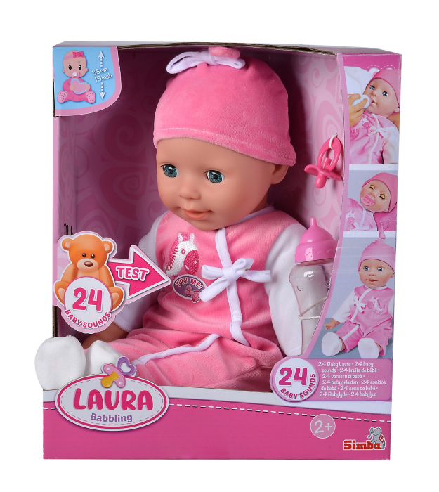 Papusa Laura Babbling 38cm Simba | Sunete Interactive