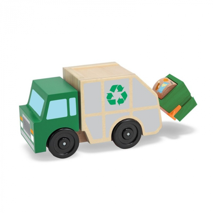 Mașină de gunoi din lemn Melissa & Doug