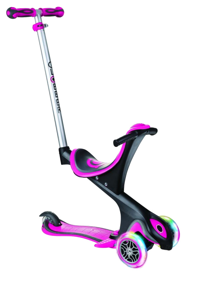 Trotineta Globber Evo Comfort 4in1 Roz LED - imagine 5