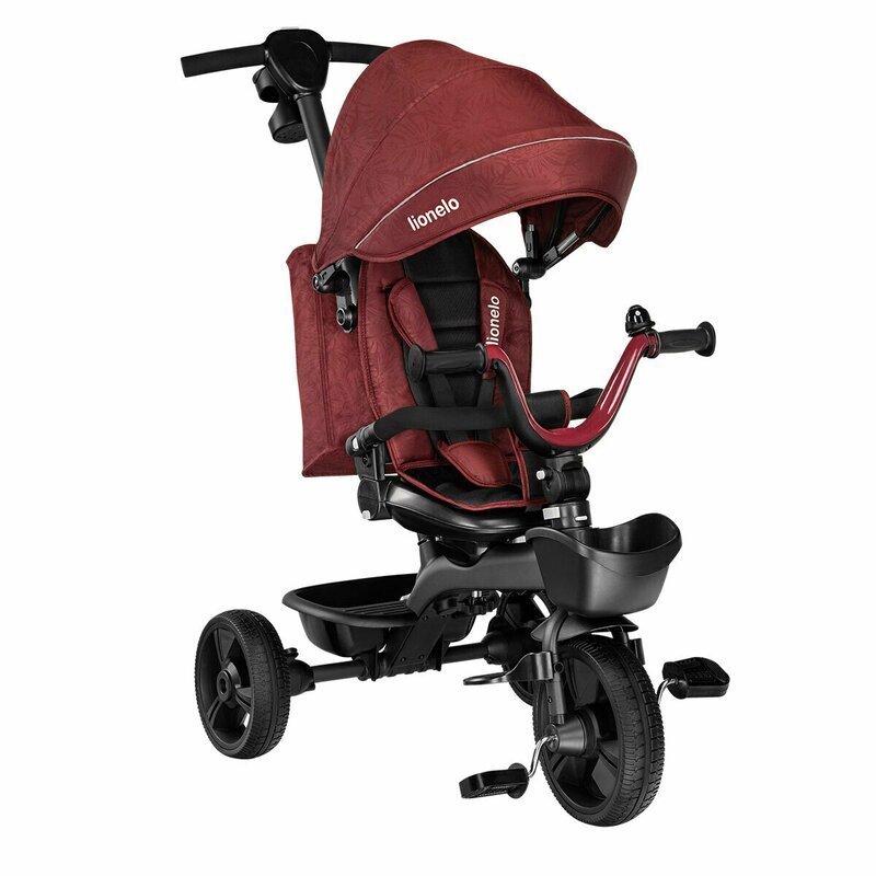 Tricicleta Lionelo Kori Red Burgundy Reversibilă - imagine 3