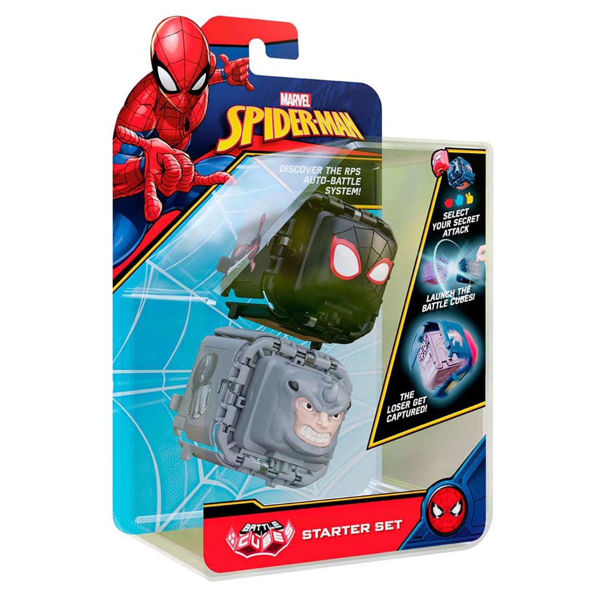 Set Luptă Battle Cubes Spiderman Miles vs Rhino