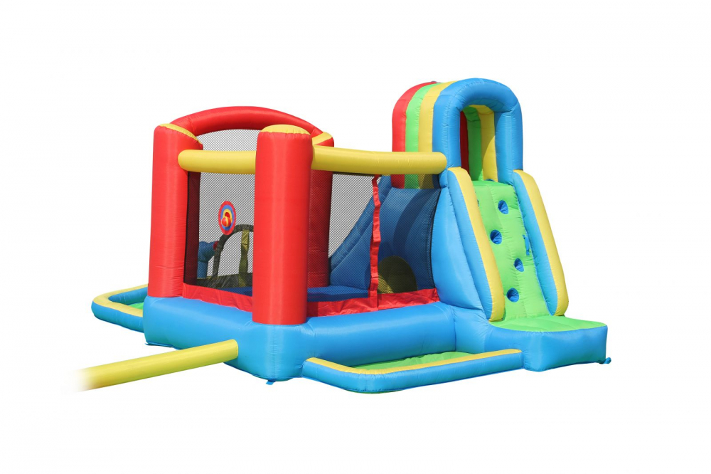 Saltea Gonflabilă Splash Wave Happy Hop cu Tobogan - imagine 4