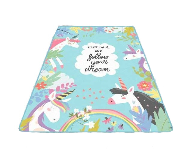 Covor Antiderapant Cute Unicorn Chilai 100x150 cm